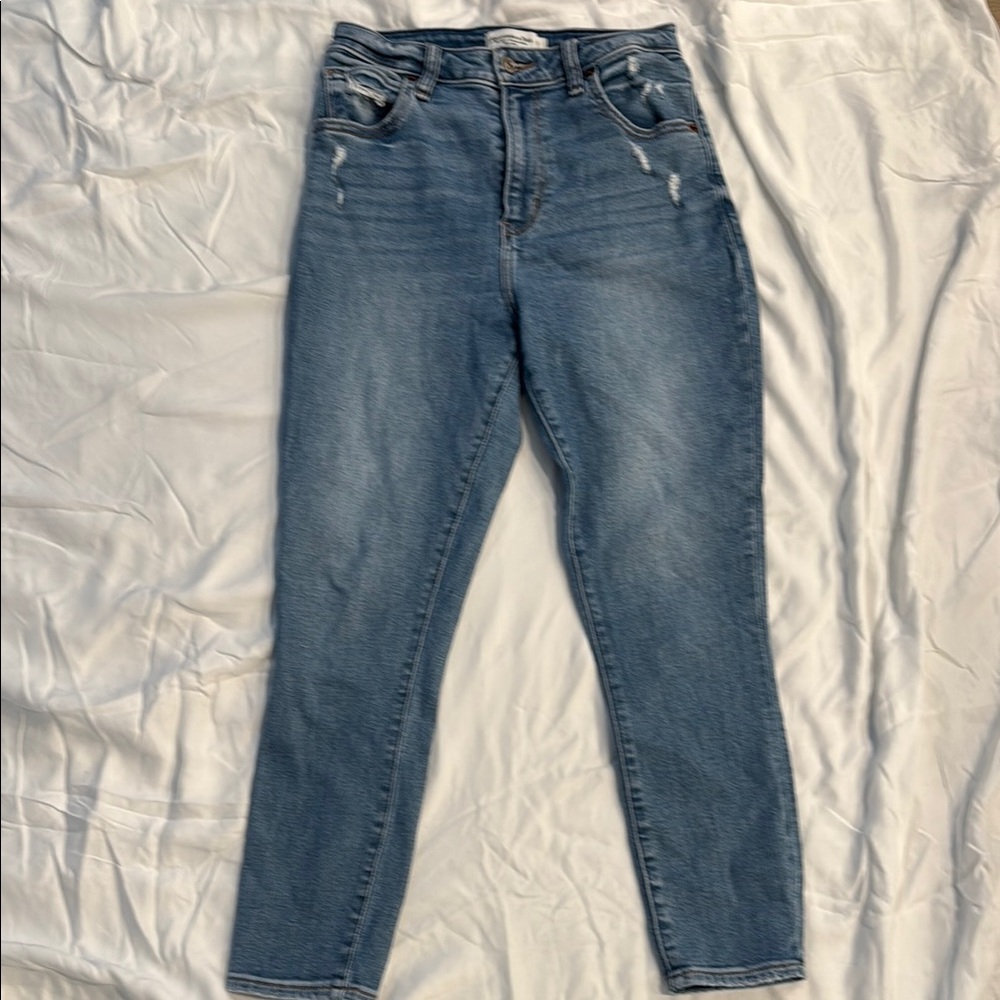 Abercrombie & Fitch High Rise Blue Denim Jeans